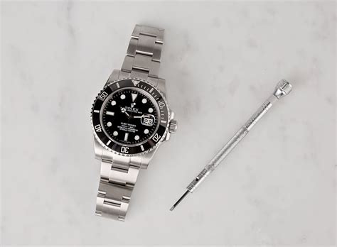 Rolex watch links on each side